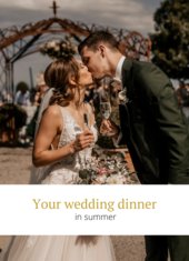 Banquet documents for weddings in summer (DE)
